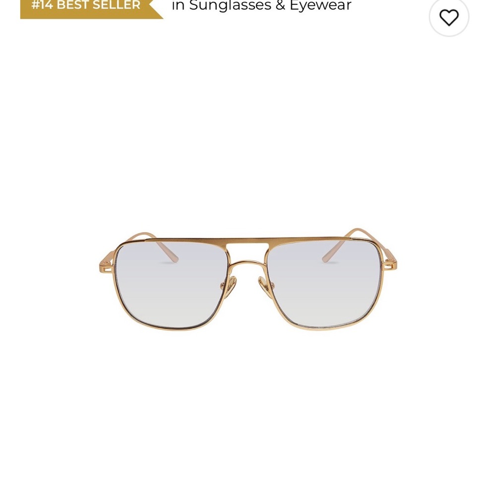 Men's Gold Metal Aviator Sunglasses with Light Gray Gradient Lenses